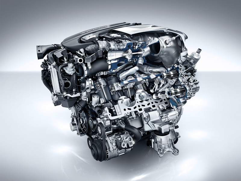 The M177 twin-turbo V8.